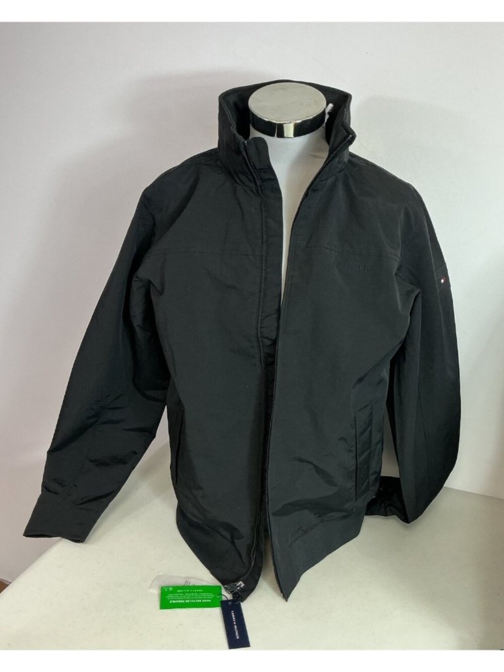 Tommy Hilfiger Windbreaker Jacket Spellout Logo 90s Sailing Mens Large New $128